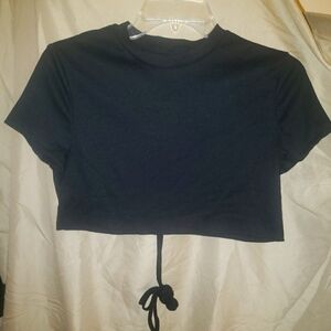 Shein Black Crop Top XL